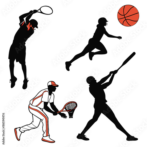 Sports silhouettes