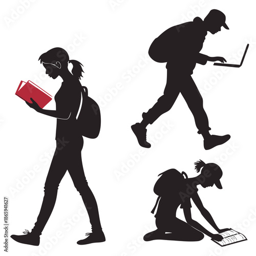 Students engaged in learning activities