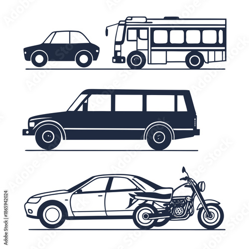 Various modes of transportation