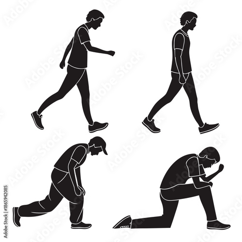 Exercise silhouettes