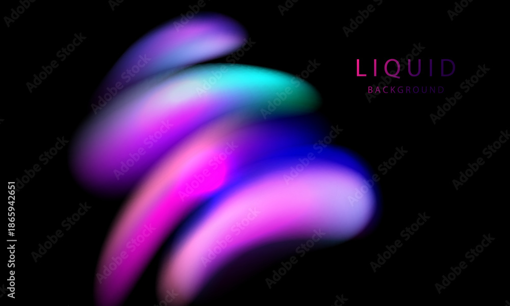Fototapeta premium Abstract liquid wave background. Modern design vector illustration.