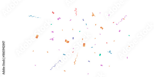 Confetti background Stunning colors that zigzag down for the celebration. Festive decoration vector illustration
