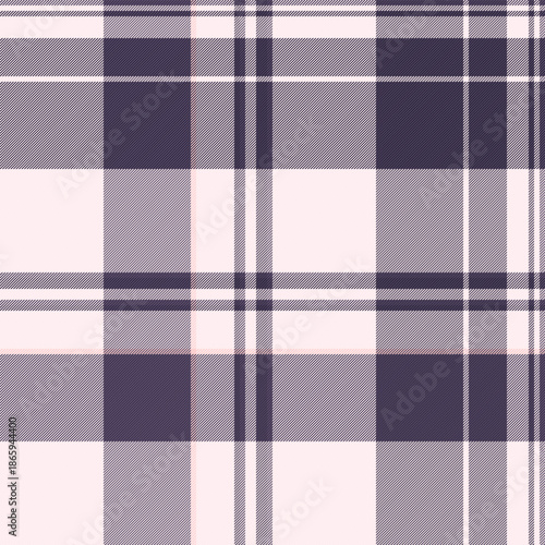 Professional textile seamless vector, kind fabric tartan pattern. Decorate plaid texture background check in white and sea shell colors.