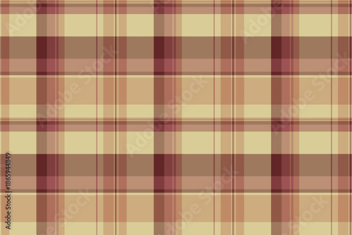 Golf plaid background seamless, scratched vector textile check. 2026 pattern texture fabric tartan in orange and red colors.