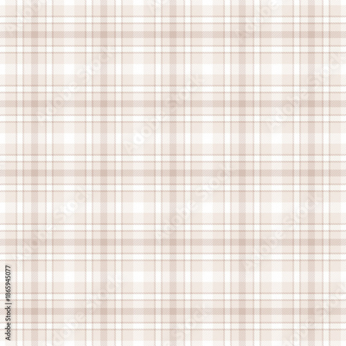 Micro seamless fabric texture, part vector check textile. Livingroom pattern tartan background plaid in white and light colors.