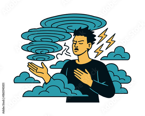 Storm Conductor. Sky shaker. Their voice sends ripples through the air, forming massive rotating cloud discs; lightning fragments orbit their head. Modern