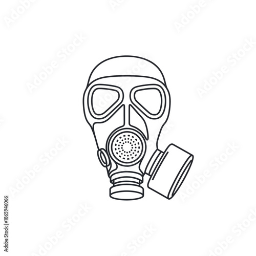 Gas mask for protection against toxic environments and hazardous gases