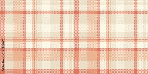 Network fabric check seamless, quiet vector tartan texture. Bandana pattern textile plaid background in light and old lace colors.