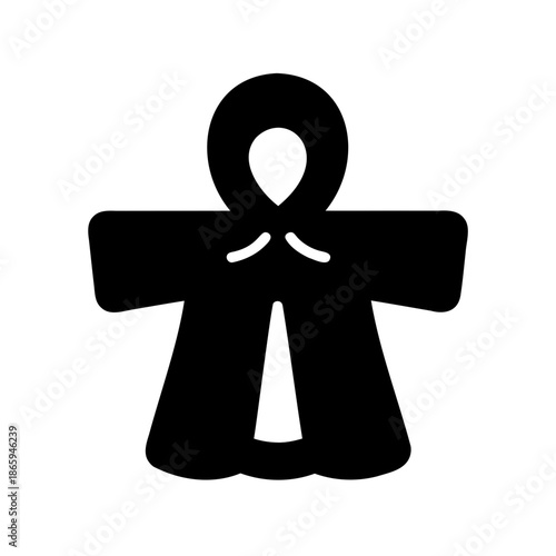 Silhouette of Hooded Figure Representing Cloak, Cape, or Mysterious Persona