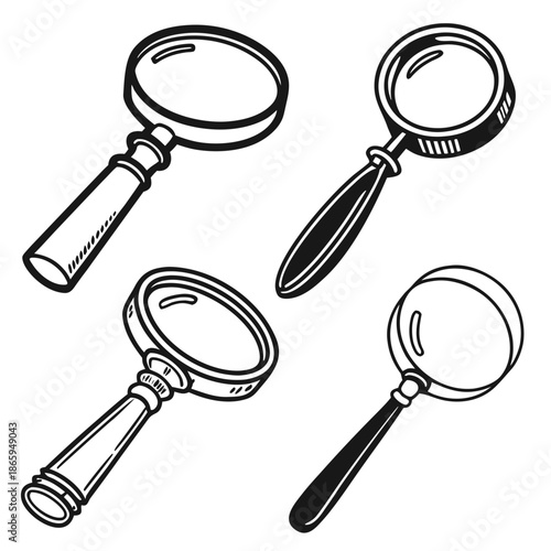 Collection of magnifying glasses