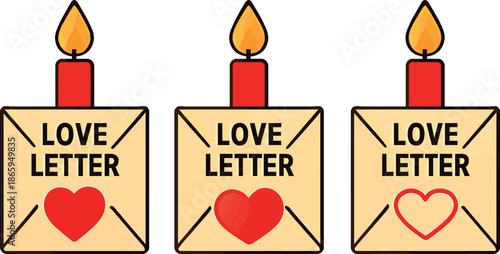 Love Letters with Candles