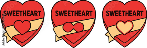 Sweetheart Valentine Hearts Set