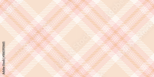 Stage check background tartan, picture texture plaid vector. Teen seamless pattern fabric textile in light and sea shell colors.