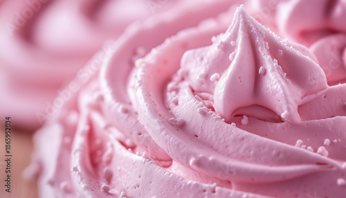 Wallpaper Mural Close up pink meringue on a wooden background with copy space Torontodigital.ca