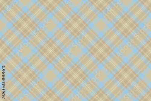 Straight background check textile, checks plaid fabric vector. Delicate seamless pattern texture tartan in light and pastel colors.