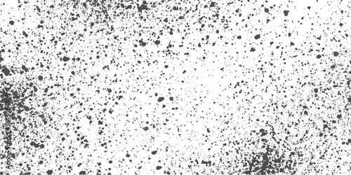 Black ink splatter on white background abstract texture 2