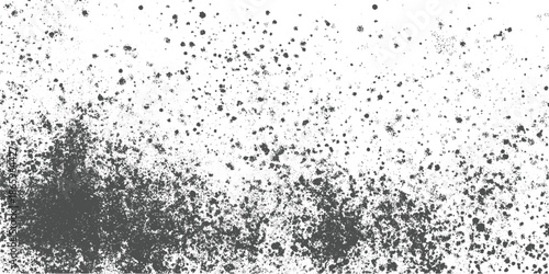 Dark gray speckle texture pattern on white background splatter grunge