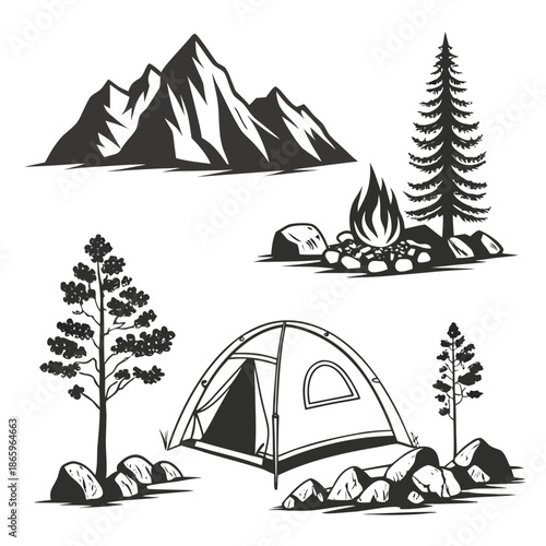 Camping in the mountains