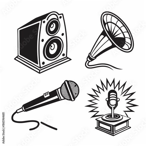 Vintage audio equipment