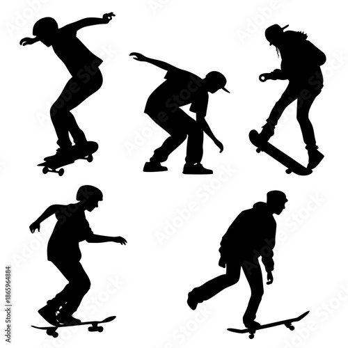 Skateboard silhouettes
