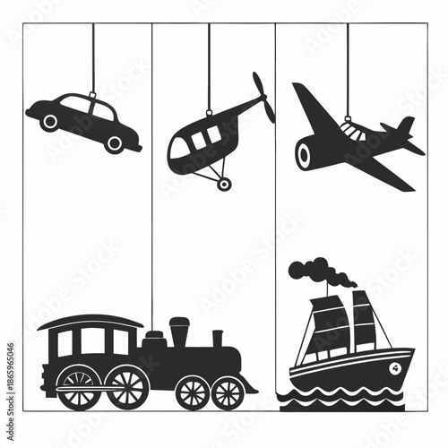 Various modes of transportation