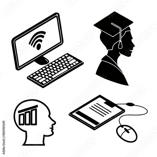 Educational technology icons