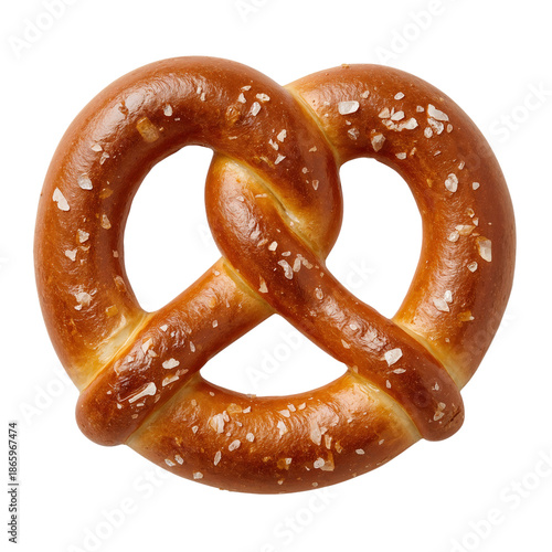 Freshly Baked Soft Pretzel Ready for Serving With Salt on Top