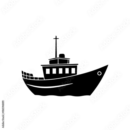 Boat Vector Illustration – Nautical Travel, Sailing, and Marine Adventure Design
