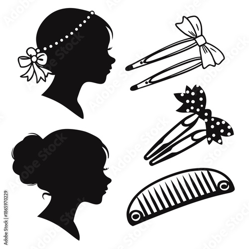 Vintage hair accessories