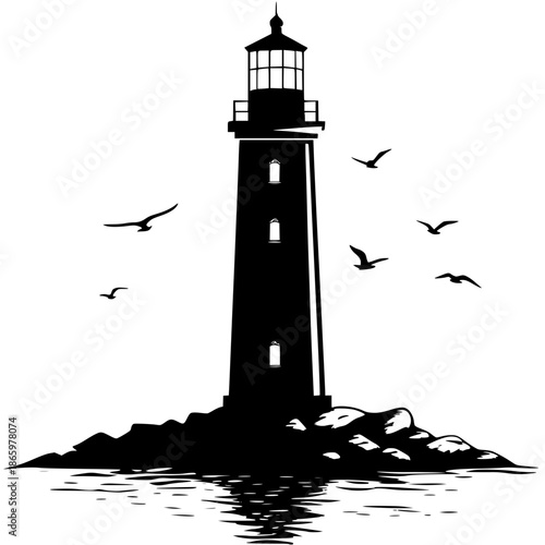 lighthouse on the island