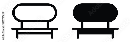 WebChair icons in black and white for design projects,Chair icon set in flat style. Chair and Seating icons silhouettes vector design template. chair office icon. chair for workspace and workplace sym