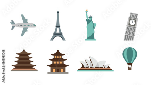 Famous global landmarks and icons: travel and adventure inspiration