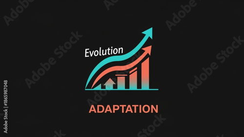 Evolution and Adaptation Graph Showing Progress and Growth