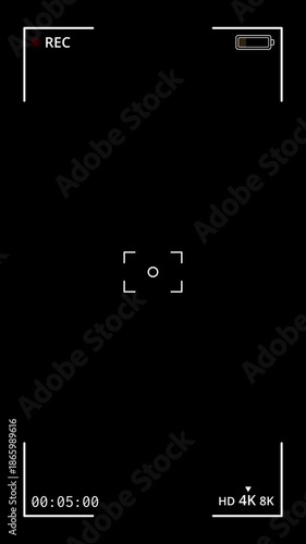 Vertical 4K screen recording overlay for video editing