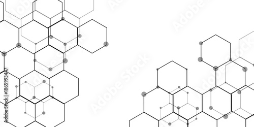 Abstract hexagon white background with shadow .white background Futuristic blue neon honeycombs. Modern technology design. Vector illustration.	