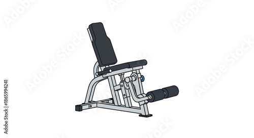 Adjustable Weight Bench with Leg Extension Exercise Equipment for Strength Training.