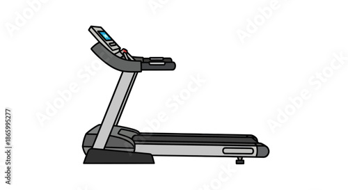Modern Treadmill Machine for Indoor Running and Exercise.