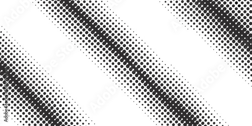Abstract monochrome halftone dot pattern background, seamless geometric texture for modern design, printing, wallpaper, branding, posters, web, marketing use