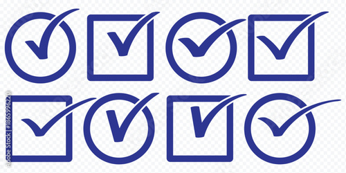 check mark icons. green check mark and red cross mark icon set. green tick and red x. symbols of approval and Decline, verified icon, social media account verify icons. tick symbol verification sign .