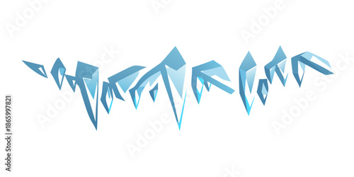 Abstract ice berg illustration