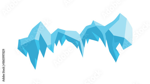 Abstract iceberg illustration