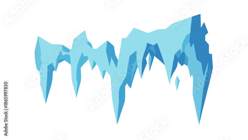 Abstract mountain range illustration
