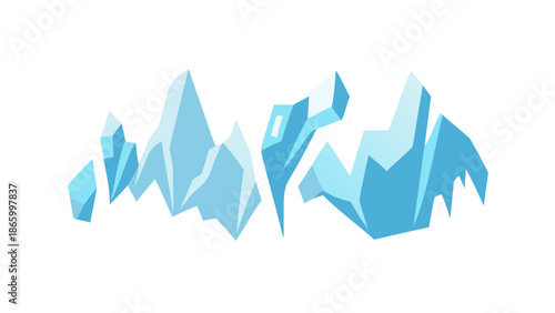 Abstract iceberg silhouette