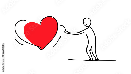 Person holding a heart