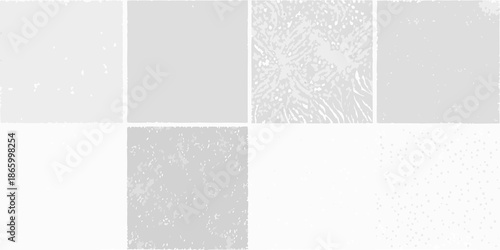 A grid of six square panels displaying varying textures and shades of gray