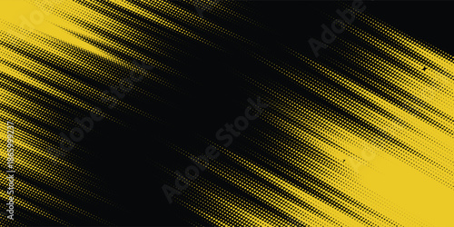 Dots halftone yellow and dark blue color pattern gradient grunge texture background. Dots pop art sport style vector illustration.