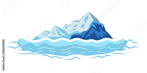 Mountains rising from water