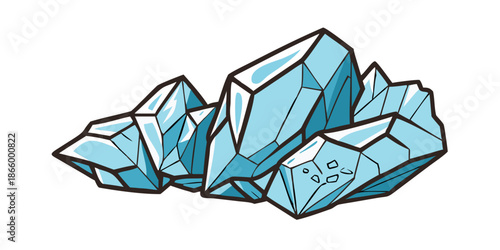 Blue geometric crystals