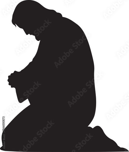 Person in prayer position