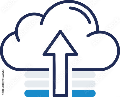 A generic representation of a vector file indicating its digital nature and scalability